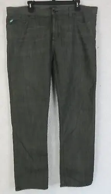 Mens Vans Gray Jeans Size 38x32 Cotton Blend Pants Relaxed Fit Cotton Stretch • $29.99