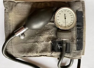 Vintage Tycos Blood Pressure Monitor Cuff With Leather Pouch • $15