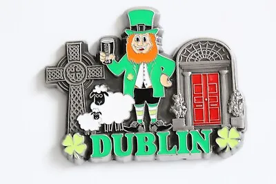 3D -DUBLIN - IRELAND - Souvenir Fridge Magnet Kitchen Decor Holiday Gift -Metal • £4.49