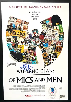 Method Man Signed Wu Tang Clan Of Mics And Men 12x18 Photo Poster Rapper Bas • $299.99