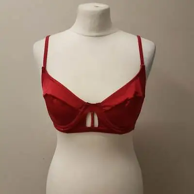 Asos Cranberry Underwire Cut Out Longline Bikini Top (BB-39) • £8.07