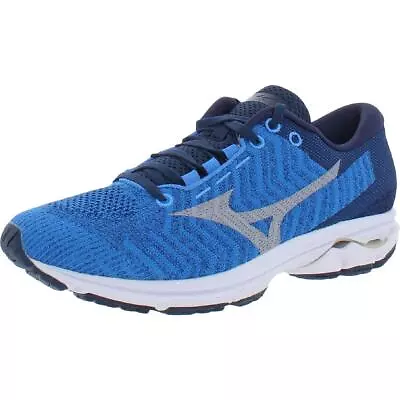 Mizuno Mens Rider Waveknit 3 Blue Running Shoes Athletic 7 Medium (D) BHFO 4709 • $30.99