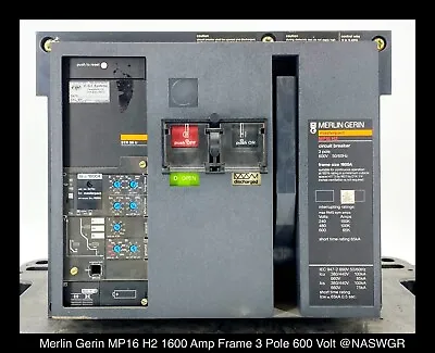 Merlin Gerin MP16H2  Breaker (E/OD/O) ~ 1600 Amp - Tested/1Yr Warranty • $10000