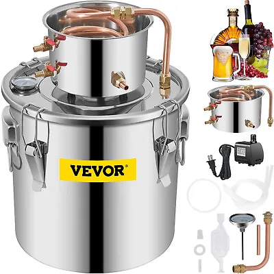 VEVOR 8Gal Alcohol Still Stainless Steel Boiler Water Wine Alcohol Distiller 30L • $94.99