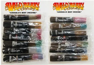 Wildberry Incense 11  Stick  60+ Flavors 100 Sticks / Pack (BUY 1 GET 1 25% OFF) • $19.79