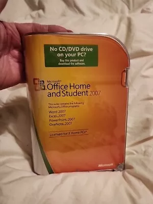 Microsoft Office 2007 Home & Student W/Product Key Excel Word PowerPoint Vguc • $23.95