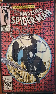 AMAZING SPIDER-MAN #300 One Sided 3' X 5' FLAG SUPER COOL 1ST VENOM • $24.99