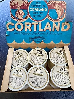 Vintage Cortland Miron Braided Trolling Line Dealer Display • $44.99