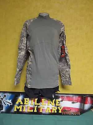 Massif Army Combat Shirt ACU Flame Resist Moisture Wicking SMALL MEDIUM • $17.85