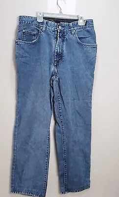 Vtg Versace Men's Jeans Couture Size 33 Y2K Light Wash Baggy Denim Made In Italy • $55.69