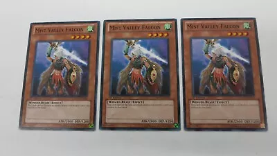 3x MIST VALLEY FALCON MONSTER PLAYSET SDDL-EN012  1ST  EDITION COMMON YUGIOH  NM • $2.99