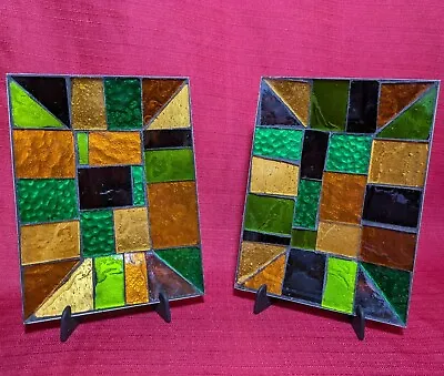 Georges Briard Signed Mid Century Modern 1960s Mosaic Trays • $295