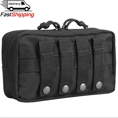 Tactical MOLLE EDC Admin Pouch Military Waist Belt Organizer Utility Tools Bag • $11.19