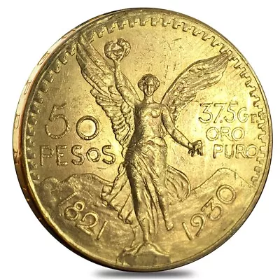 1930 50 Pesos Mexican Gold Coin AU/BU • $3218.06