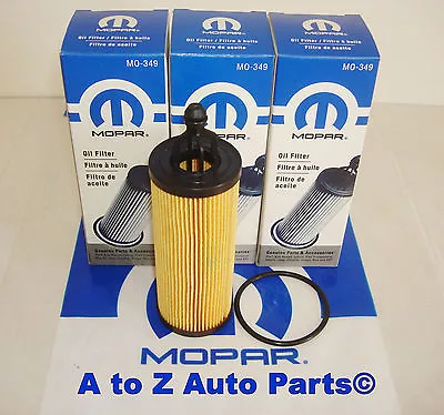 NEW 2014-2022 Dodge Chrysler Jeep 3.6 V6 VALUE PACK Of 3 Oil FiltersOEM Mopar • $39.95