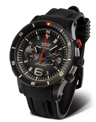 Vostok Europe Anchar Dive Watch Men's Watch Black Red 6S21/510C582 • $739