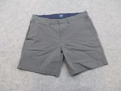 J Crew Shorts Mens 32 Gray Chino Flat Front Straight Leg Adult Tech Golf 7  • $19.96