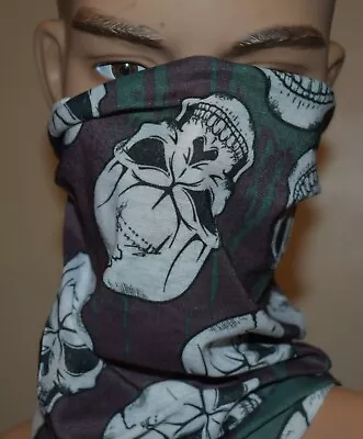 Multifunctional Skull Head Scarf  Face Mask Yoga Headband • $5