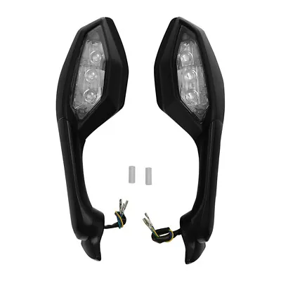 Rearview Mirrors LED Turn Signals Fit For Yamaha YZF-R1 2015-22 YZF R6 2017-2022 • $75.80