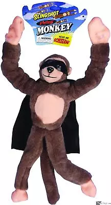 Playmaker Toys Flingshot Screaming Flying Monkey 10 In Plush Toy Brown Black • $9.74