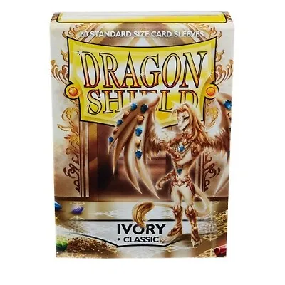 Dragon Shield 60 Standard Deck Protector Card Sleeves Ivory AT-10717 Magic • $8.99