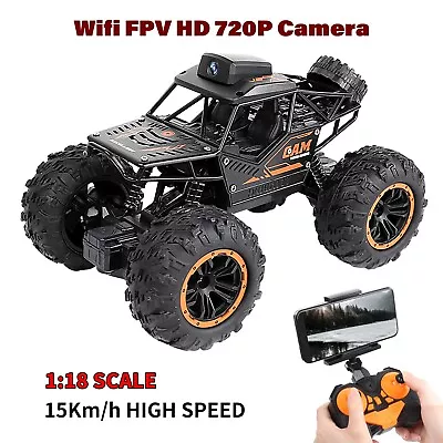 2.4G 1:18 4WD Wifi FPV HD 720P Camera RC Car Off Road High Speed Remote Control • $34.99