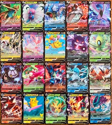 $26.95 • Buy 200 Pokemon Cards Bulk Lot - 1x Ultra Rare V +24x Rares & Rev Holos! Aus Owned!