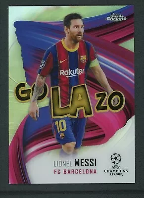 2021 Lionel Messi Topps Chrome Uefa Champions League Golazo • $24.99