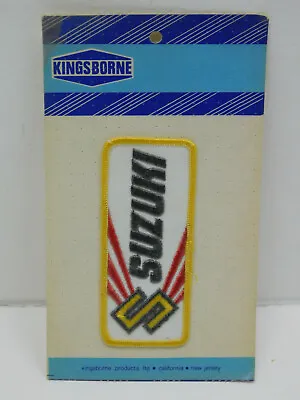 $7.99 • Buy Vintage NOS New Old Stock Kingsborne NJ SUZUKI Patch Yellow Iron Or Sew NIP 4.5 