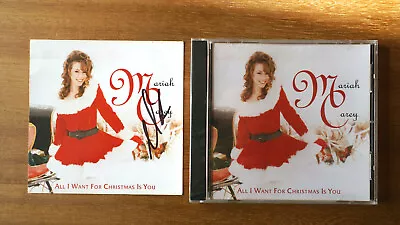 Mariah Carey Autographed Rare All I Want For Christmas Is You CD Signed Single • $40