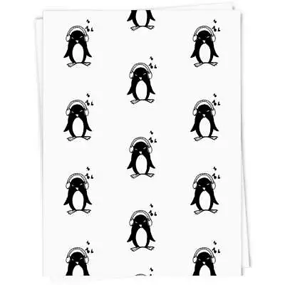 'Music Penguin' Gift Wrap / Wrapping Paper / Gift Tags (GI019410) • £3.99