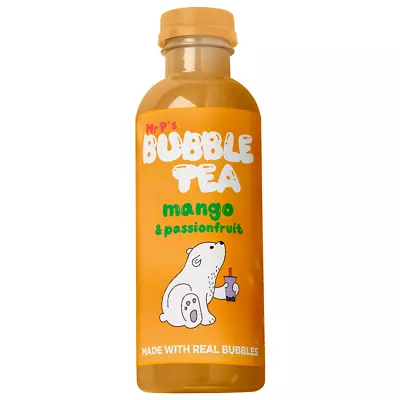 Mr P's Bubble Tea 400ml | Mango & Passion Fruit Flavour | 100% Vegan | 6 Pack • £12.99