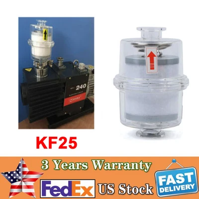 $50 • Buy KF25 Vacuum Pump Oil Mist Filter Fume Separator Exhaust Filter Interface Quick