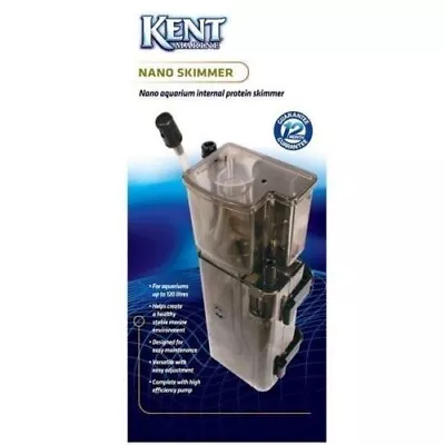 Kent Marine Nano Protein Skimmer Aquarium Fish Coral Reef Tanks Up To 120 Litres • £34.99