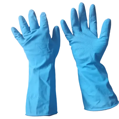 Blue - Washing Up Gloves Household Rubber Dish Washing Cleaning • £2