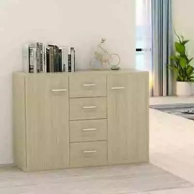 High Gloss Sideboard Filing Cabinet Storage Modern Cupboard With Drawers Doors • £87.15