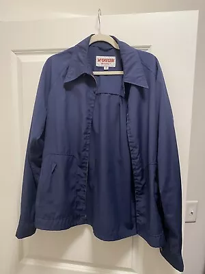 Vintage McGregor Men's Drizzler Jacket Size 42 Long Navy Blue Golf Full Zip • $39.99