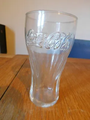 Coca Cola Coke Embossed Logo 1/2 Half Pint Glass • £5