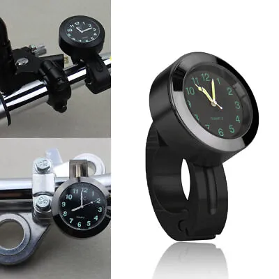 Waterproof Bike Handlebar Clock Motorcycle Motorbike Handlebar Mount Clock Watch • $14.99