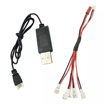 £5.71 • Buy RC 3.7V Li Po Battery Connection Cable W / USB 2.0 Cable For Wltoys V911