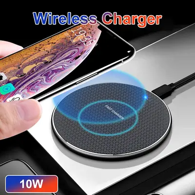 $6.69 • Buy Qi Wireless Charger Charging Pad For IPhone 13 12 11 Pro Max Samsung S21 S20