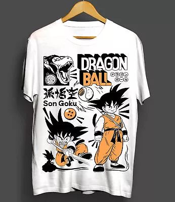 Dragon Ball Z Son Goku T-shirt Anime Manga GohanGotenVegetaTrunks All Size • $8.99