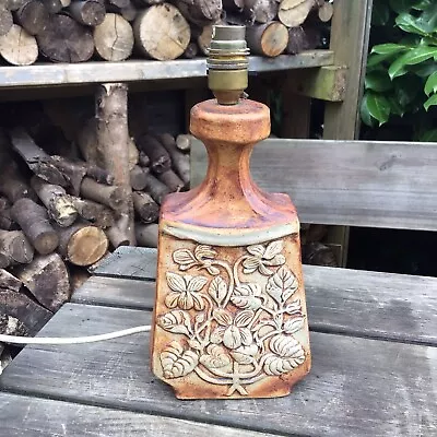 Old Vintage Midcentury Studio Pottery Stoneware Table Lamp Possibly Quantock • £65