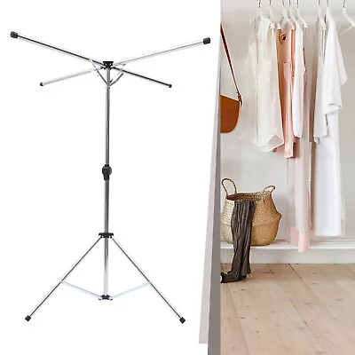 Portable Tripod Clothes Drying Rack Steel Laundry Coat Foldable Stand Hanger NEW • $33.25