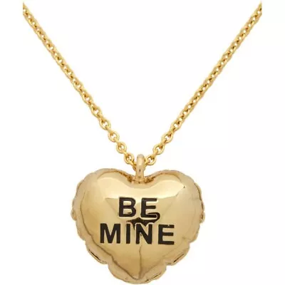 The Marc Jacobs The Balloon Heart Pendant Gold Be Mine Jewelry Necklace Y2K • $75