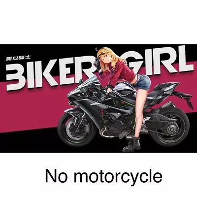 Unpainted 1/9 Resin Figure Model Kit Hot Sexy Biker Girl Female Motorbike Rider • $20.99