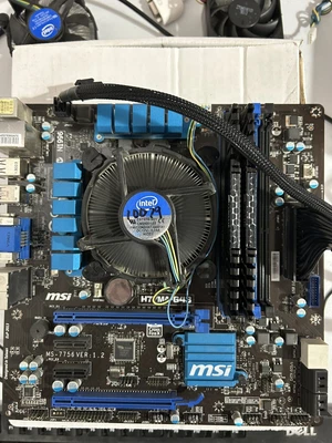 $60 • Buy MSI Motherboard H77MA-G43 | CPU INCLUDED, 8 GB RAM,TESTED Working, Free Shipping