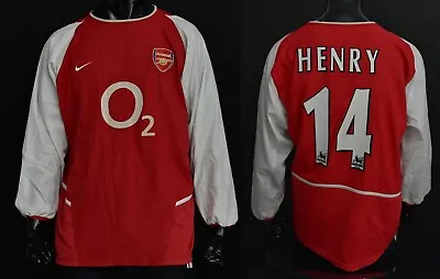 £145 • Buy 2002-2004  Nike Arsenal FC GUNNERS Home LS Shirt Thierry HENRY SIZE XL 175cm