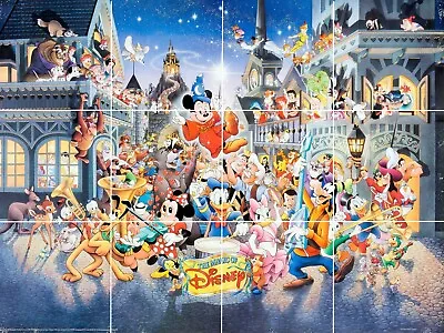 Magic Of Disney All Characters Parade Mickey Mouse Ceramic Tile Mural Backsplash • $179