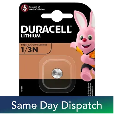 Duracell CR1/3N 2L76 3V Coin Cell Lithium Batteries - Pack Of 1 • £7.49